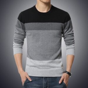 Men's Casual Style Striped Sweater